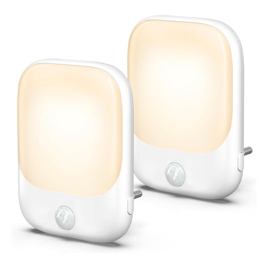 LED nattlampa med rörelsesensor 2-pack – varmvitt ljus
